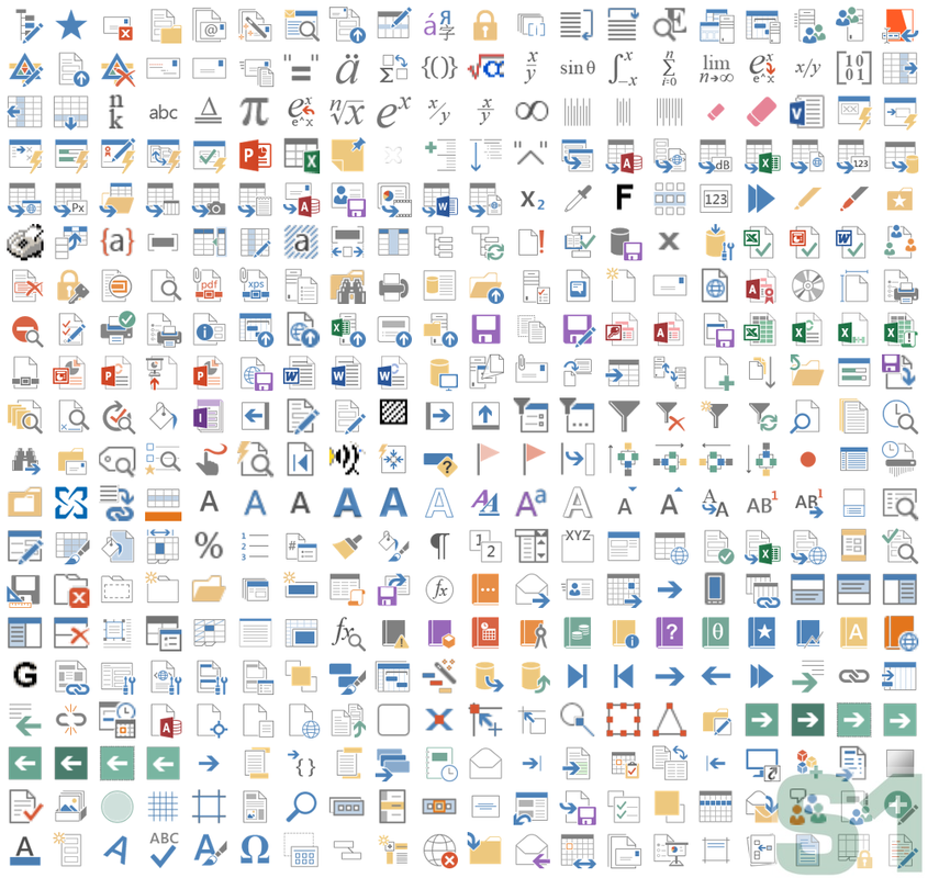 Microsoft Office Excel 2013 ImageMso Gallery Icons page 4