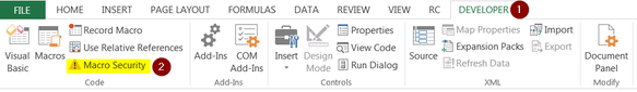 Excel enable macros
