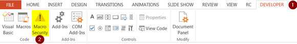 PowerPoint enable macros