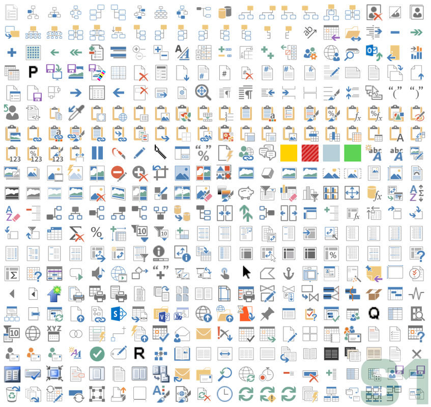 Microsoft Office Excel 2013 ImageMso Gallery Icons page 7