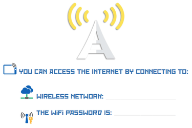 FREE Printable Public WiFi Password Template